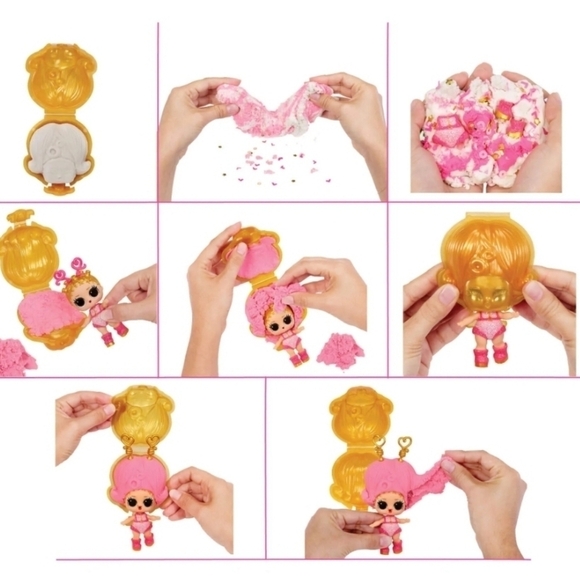 New Lol Surprise bundle of 3 Squish Sand Magic Hair Tots with Collectible Doll - Picture 6 of 6